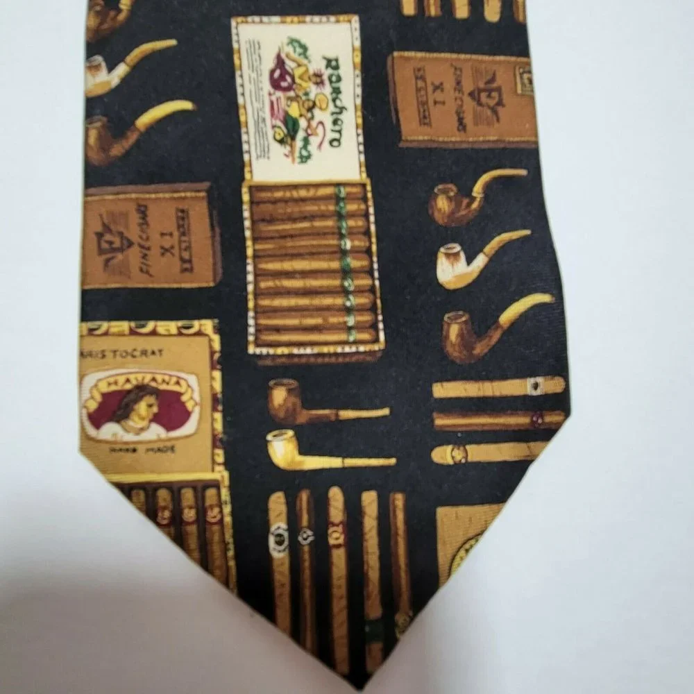 Jos A‎ Bank Corporate Men Silk Neck Tie Cigar Pipe